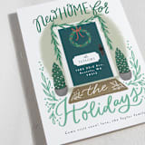 "New Home front door" - Holiday Cards in Wreath by Alethea and Ruth - Detail