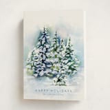 "Snowy Forest" - Holiday Cards in Frost by Nicole Walsh - Folded Card