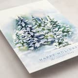 "Snowy Forest" - Holiday Cards in Frost by Nicole Walsh - Detail