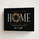 "Classic Home" - Holiday Cards in Cinder by Erin L. Wilson - Folded Card