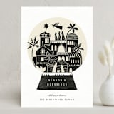 "Nativity Snow Globe" - Holiday Cards in Midnight by Sarah Knight - Front