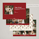 "Around the Table" - Holiday Cards in Holly Berry by Jamie Alexander - Back of Card Options