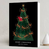 "reign" - Holiday Cards in Coal by Jennifer Lew - Folded Card