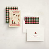 "Wintery Mix" - Holiday Cards in Eggnog by Baumbirdy - Assembled