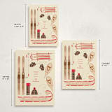 "Wintery Mix" - Holiday Cards in Eggnog by Baumbirdy - Formats Available