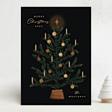 "Tradition" - Holiday Cards in Midnight by Julie Murray - Front