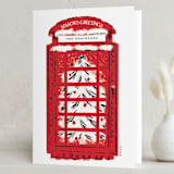 "London Calling" - Holiday Cards in Telephone Box by Gwen Bedat - Folded Card