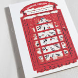 "London Calling" - Holiday Cards in Telephone Box by Gwen Bedat - Detail