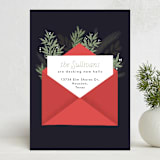 "A New Home for the Holidays" - Holiday Cards in Winter Rose by Hudson meet Rose - Front