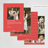 "A New Home for the Holidays" - Holiday Cards in Winter Rose by Hudson meet Rose - Back of Card Options