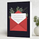 "A New Home for the Holidays" - Holiday Cards in Winter Rose by Hudson meet Rose - Folded Card