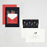"A New Home for the Holidays" - Holiday Cards in Winter Rose by Hudson meet Rose - Assembled