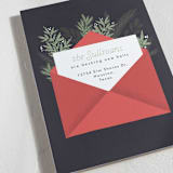 "A New Home for the Holidays" - Holiday Cards in Winter Rose by Hudson meet Rose - Detail