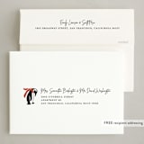 "March of the Penguins" - Holiday Cards in Candy Cane by Lauren Jinhee - FREE Recipient Addressing