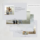 "Delicate Sea" - Holiday Cards in Sky by Nicoletta Savod - Back of Card Options