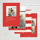"stuck" - Holiday Cards in Santa by Gwen Bedat - Back of Card Options