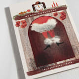 "stuck" - Holiday Cards in Santa by Gwen Bedat - Detail