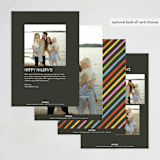 "Love and Cheer" - Holiday Cards in Neon by Snow and Ivy - Back of Card Options