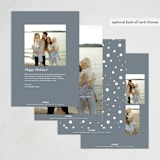 "Winter's Night" - Holiday Cards in Dusk by Maja Cunningham - Back of Card Options