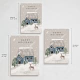"Winter's Night" - Holiday Cards in Dusk by Maja Cunningham - Formats Available
