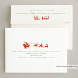 "Retro Holiday" - Holiday Cards in Holly by Teju Reval - FREE Recipient Addressing