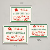 "Retro Holiday" - Holiday Cards in Holly by Teju Reval - Formats Available