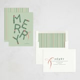 "merry" - Holiday Cards in Mint by Kelsey McNatt - Assembled