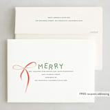 "merry" - Holiday Cards in Mint by Kelsey McNatt - FREE Recipient Addressing