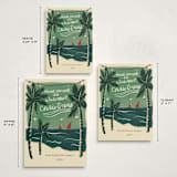 "Palm Warm" - Holiday Cards in Verdant Sea by Angel Walker - Formats Available