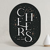 "Sparklers" - Holiday Cards in Midnight by Leah Bisch - Front