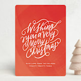 "Wishes for Christmas" - Holiday Cards in Rudolph by Heather Cairl - Front