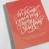 "Wishes for Christmas" - Holiday Cards in Rudolph by Heather Cairl - Detail
