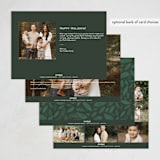 "Peace to you" - Holiday Cards in Forest by Amy Kross - Back of Card Options