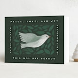 "Peace to you" - Holiday Cards in Forest by Amy Kross - Folded Card