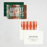 "waved plaid" - Holiday Cards in Fruitcake by Carrie Moradi - Assembled
