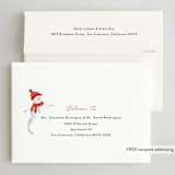"cheerful snowman" - Holiday Cards in Peppermint by Rebecca Durflinger - FREE Recipient Addressing