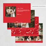 "Big Christmas" - Holiday Cards in Cardinal by GeekInk Design - Back of Card Options