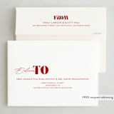 "Big Christmas" - Holiday Cards in Cardinal by GeekInk Design - FREE Recipient Addressing