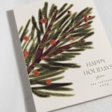 "Under the Fir Tree Branch" - Holiday Cards in Pine by Gwen Bedat - Detail