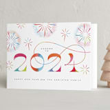 "Fireworks" - Holiday Cards in Confetti by Jen Banks - Folded Card
