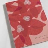 "paper poinsettia" - Holiday Cards in Mulled Wine by Carrie Moradi - Detail