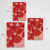 "paper poinsettia" - Holiday Cards in Mulled Wine by Carrie Moradi - Formats Available