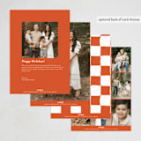 "Yeti or Not" - Holiday Cards in Cherry by Inkblot Design - Back of Card Options