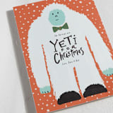 "Yeti or Not" - Holiday Cards in Cherry by Inkblot Design - Detail