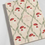 "Merry Mushroom" - Holiday Cards in Buttercream by Baumbirdy - Detail