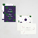 "Holiday Polka" - Holiday Cards in Midnight by Nazia Hyder - Assembled
