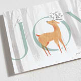 "Joyful Deer" - Holiday Cards in Wintermint by Orasie - Detail