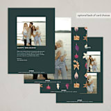 "Ornament Tree" - Holiday Cards in Emerald by Teju Reval - Back of Card Options
