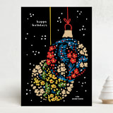 "SoHappyHolidays" - Holiday Cards in Midnight by samovilka - Front