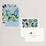 "Abundant peace on earth" - Holiday Cards in Blue Bell by Yaling Hou Suzuki - Assembled